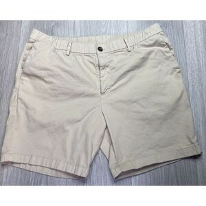 BearBottom Shorts Men XL Tan Stretch Chino Casual‎ 7" Outdoor Hike Elastic Beach